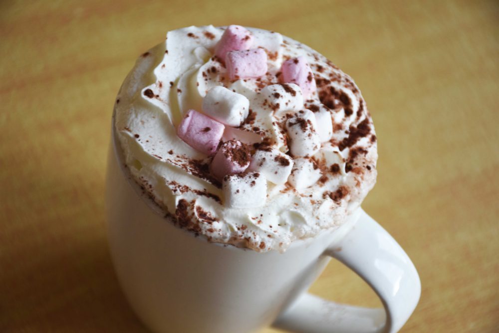 Hot chocolate Banana Cafe